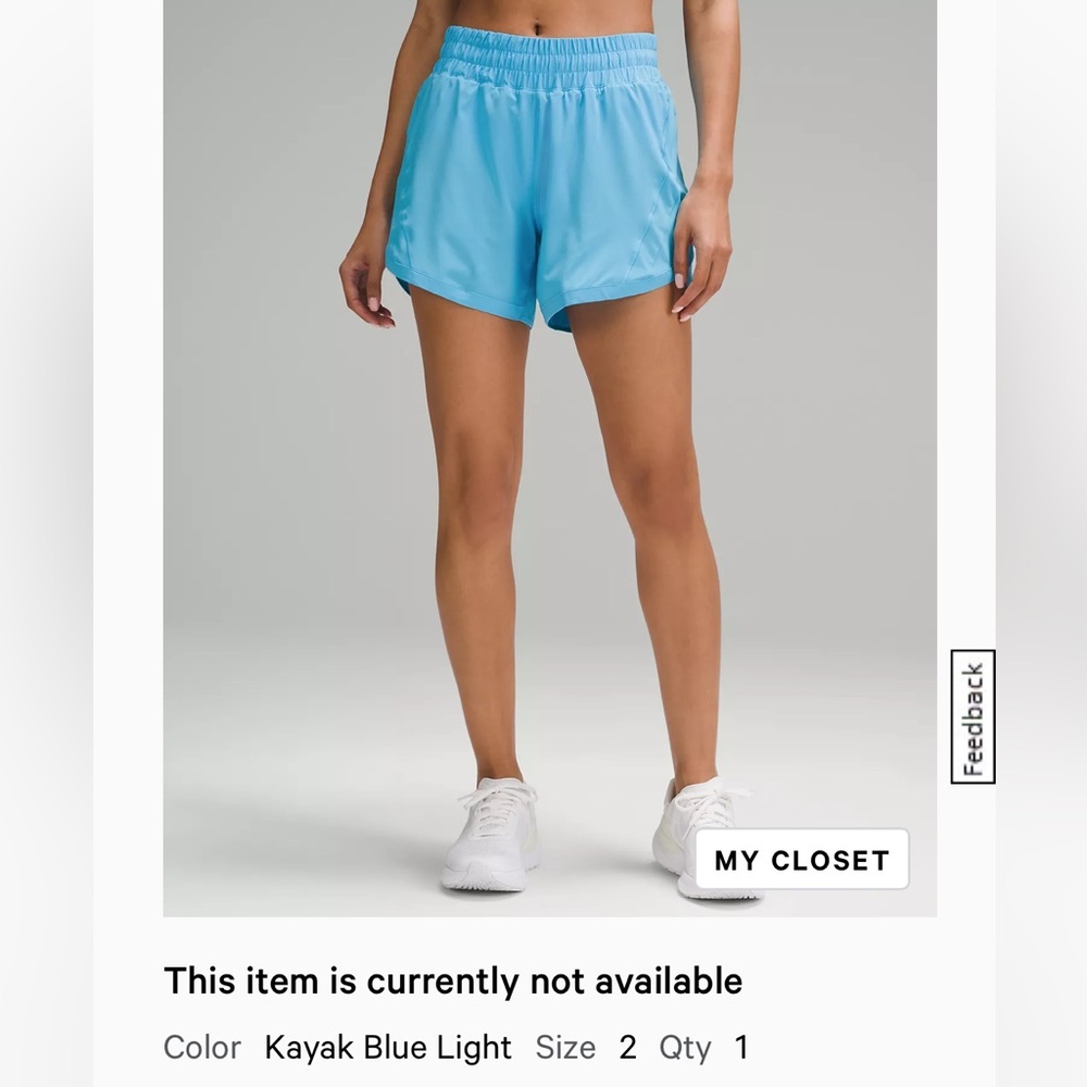NWT Lululemon Track That 5”